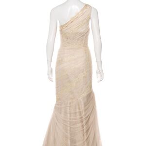 Elegant Cream One-Shoulder Dress